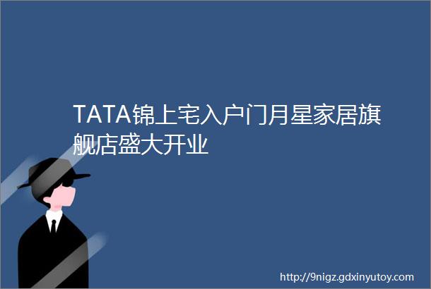 TATA锦上宅入户门月星家居旗舰店盛大开业